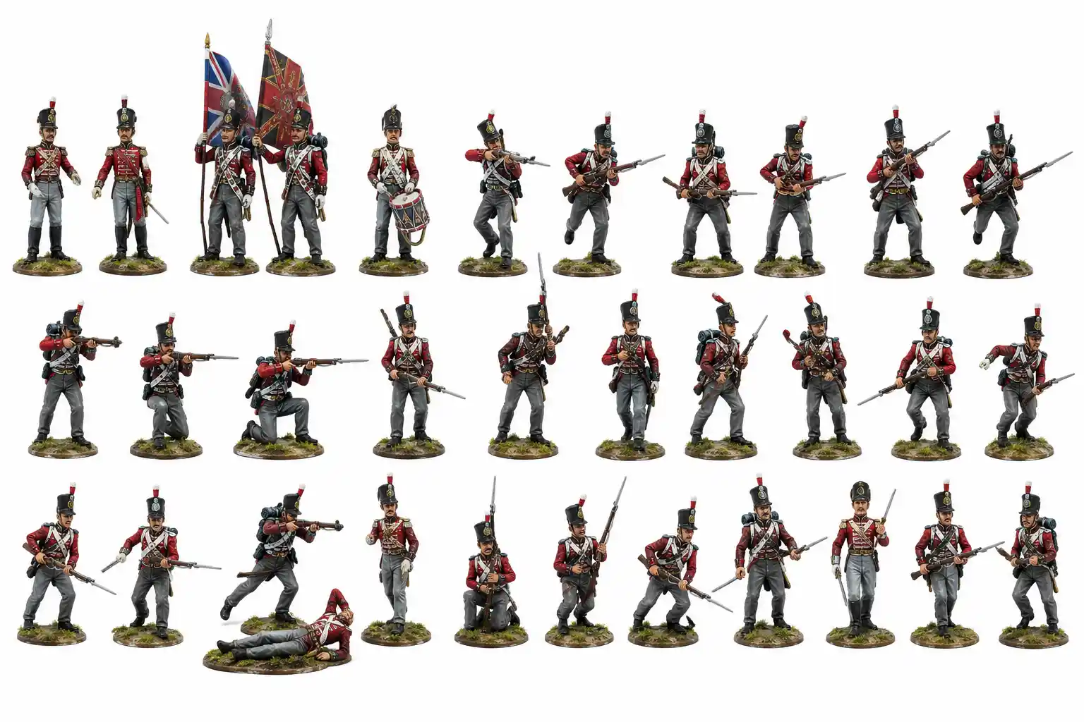 1/32/NGW 28th Regt. North Gloucesters Waterloo Diorama